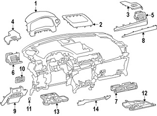 Foto de Cubierta de Panel de Instrumentos Original para Toyota Lexus Scion Marca LEXUS Nmero de Parte 5553928160C0