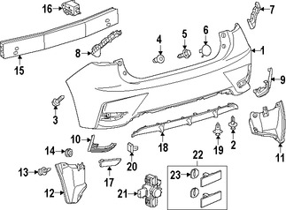 Foto de Soporte de cubierta de parachoques Original para Lexus CT200h Marca LEXUS Nmero de Parte 5257676010