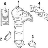 Foto de Empacadura de Mltiple de Escape Original para Toyota Scion Lexus Marca LEXUS Nmero de Parte 1717328010