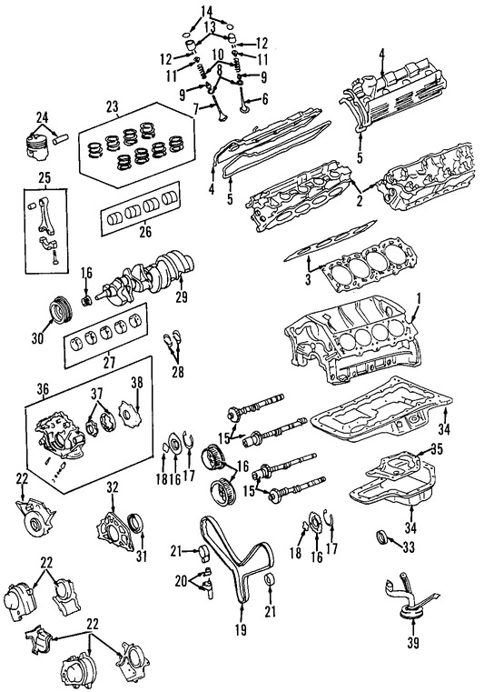 Foto de Culata del motor Original para Toyota 4Runner Toyota Tundra Toyota Land Cruiser Toyota Sequoia Lexus GX470 Lexus LX470 Marca LEXUS Nmero de Parte 1110209110