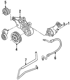 Foto de Polea de Bomba de Direccin Original para Mazda Navajo Mazda B4000 Mazda Marca MAZDA Nmero de Parte ZZL032601