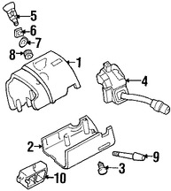 Foto de Cubierta de la Columna de Direccion Original para Mazda B2300 Mazda  Mazda B3000 Mazda B4000 Marca MAZDA Nmero de Parte ZZP160210