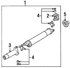 Foto de Eje de Transmisin Original para Mazda B3000 Mazda B2300 Mazda B4000 Mazda Marca MAZDA Nmero de Parte ZZP225100A