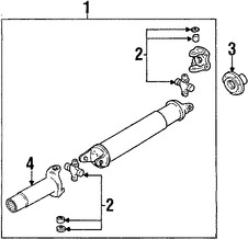 Foto de Eje de Transmisin Original para Mazda B3000 Mazda B4000 Mazda B2300 Mazda Marca MAZDA Nmero de Parte 1F6025100B