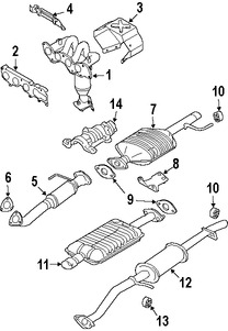 Foto de Sujetador Sistema de Escape Original para Mazda Tribute 2005 2006 2008 Marca MAZDA Nmero de Parte ZZCA40061