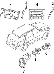 Foto de Unidad de Control de Radio Original para Mazda Tribute 2008 Marca MAZDA Nmero de Parte ZZC366870B