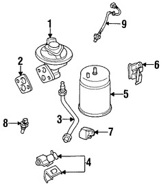 Foto de Manguera de retroalimentacin de presin EGR Original para Mazda Millenia 1995 1996 Marca MAZDA Nmero de Parte KL4720310