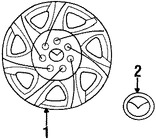 Foto de Tapon / Tapacubo / Taza de la Rueda Original para Mazda Protege5 2003 2002 Marca MAZDA Nmero de Parte L08237192