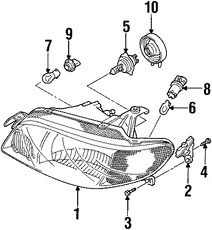 Foto de Tornillo de cubierta de parachoques Original para Mazda Marca MAZDA Nmero de Parte 998650516B