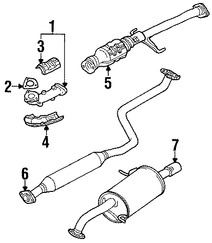 Foto de Tubo de Escape Original para Mazda Protege 2002 2003 Mazda Protege5 2003 2002 Marca MAZDA Nmero de Parte FSG140300