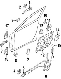 Foto de Manija exterior de puerta Original para Mazda 3 Mazda CX-7 Mazda RX-8 Mazda 5 Marca MAZDA Nmero de Parte GJ6A58410P85