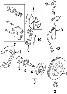 Foto de Tuerca de Eje Original para Mazda Marca MAZDA Nmero de Parte D65133042A