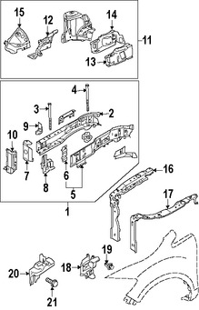 Foto de Protector del Guardafangos Original para Mazda CX-9 Marca MAZDA Nmero de Parte L20654220C