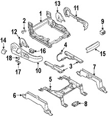 Foto de Cobertor de bisagra de asiento Original para Mazda CX-9 2007 2008 2009 2010 2011 2012 Marca MAZDA Nmero de Parte TD12881G434