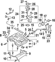 Foto de Colador de la Bomba de Combustible Original para Mazda CX-9 2007 2008 2009 2010 Marca MAZDA Nmero de Parte CY0113ZE1