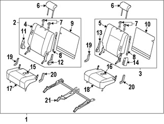 Foto de Cobertor de bisagra de asiento Original para Mazda CX-9 2010 2011 2012 2007 2008 2009 Marca MAZDA Nmero de Parte TD11883M134