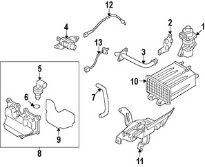 Foto de Manguera de retroalimentacin de presin EGR Original para Mazda MX-5 Miata Marca MAZDA Nmero de Parte LFE220310B