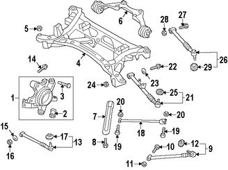 Foto de Brazo de Control Lateral Original para Mazda MX-5 Miata Marca MAZDA Nmero de Parte NE5128650B