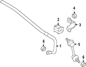 Foto de Barra Estabilizadora de Suspensin Original para Mazda MX-5 Miata Marca MAZDA Nmero de Parte NE5128151A