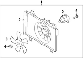 Foto de Aspa del ventilador de enfriamiento del motor Original para Mazda 2 2011 2012 2013 2014 Marca MAZDA Nmero de Parte ZJ4015140A