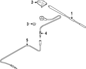 Foto de Mstil de Antena de Radio Original para Mazda 2 2011 2012 2013 2014 Marca MAZDA Nmero de Parte D35066A30