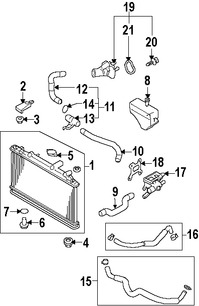 Foto de Kit de Termostato de Refrigerante del Motor  Original para Mazda Marca MAZDA Nmero de Parte L33615170