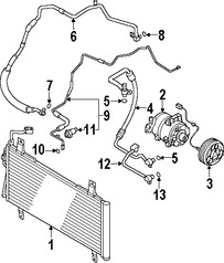 Foto de Manguera de succin Refrigerante Aire Acondicionad Original para Mazda 6 2006 2007 2008 Marca MAZDA Nmero de Parte GN3G61462