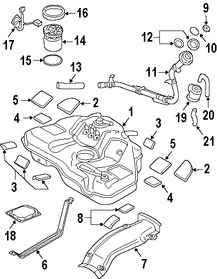 Foto de Tanque de Combustible Original para Mazda 6 2006 2007 2008 2005 2004 Marca MAZDA Nmero de Parte GM6A42110G