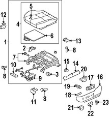 Foto de Interruptor Asiento Elctrico Original para Mazda 6 Marca MAZDA Nmero de Parte GAC688158