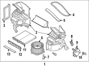 Foto de Sello de la Caja del Ventilador de Climatizacin Original para Mazda 6 Mazda  Mazda 3 Marca MAZDA Nmero de Parte KD4561P22