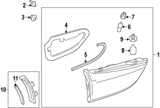 Foto de Porta Bombillo de Retroceso Original para Mazda 6 Mazda 3 Marca MAZDA Nmero de Parte GHK1513F7