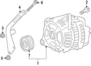 Foto de Tornillo del Alternador Original para Mazda RX-8 Marca MAZDA Nmero de Parte N39015966