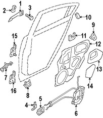 Foto de Manija exterior de puerta Original para Mazda 5 2006 2007 2008 Mazda CX-7 2007 2008 2009 Marca MAZDA Nmero de Parte GJ6A59410P79