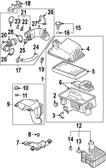 Foto de Manguera de Admisin de Aire del motor Original para Mazda CX-7 2007 2008 2009 2010 2011 2012 Marca MAZDA Nmero de Parte L33E1322XC