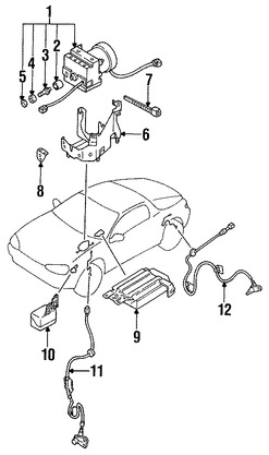 Foto de Mdulo de control de ABS Original para Mazda MX-3 1993 1992 1994 1995 Marca MAZDA Nmero de Parte EA0167650A