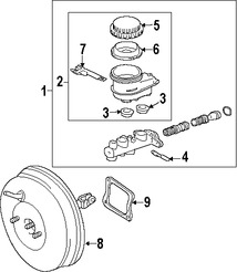 Foto de Depsito del Cilindro Maestro del Freno Original para Mitsubishi Eclipse Marca Mitsubishi Nmero de Parte 4625A168