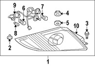 Foto de Conjunto de luz trasera Original para Mitsubishi Eclipse 2006 2007 2008 2009 Marca Mitsubishi Nmero de Parte 8330A247