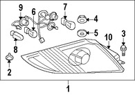 Foto de Conjunto de luz trasera Original para Mitsubishi Eclipse Marca Mitsubishi Nmero de Parte 8330A442