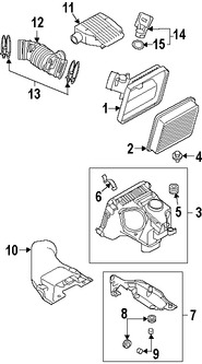 Foto de Manguera de Admisin de Aire del motor Original para Mitsubishi Galant Mitsubishi Eclipse Marca Mitsubishi Nmero de Parte MN180103