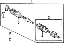 Foto de Kit Junta Homocinetica Original para Mitsubishi Galant Mitsubishi Eclipse Marca Mitsubishi Nmero de Parte 3817A018