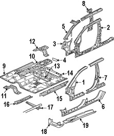 Foto de Bandeja de Piso Original para Mitsubishi Galant Mitsubishi Endeavor Marca Mitsubishi Nmero de Parte 5251B502