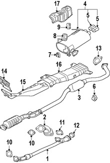 Foto de Empacadura del Conector del Tubo de Escape Original para Mitsubishi Outlander Marca Mitsubishi Nmero de Parte MR529711