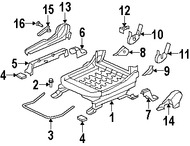 Foto de Cubierta de Riel de Asiento Original para Mitsubishi Outlander Mitsubishi Lancer Mitsubishi Outlander Sport Marca Mitsubishi Nmero de Parte 6977A524XA