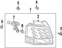 Foto de Conjunto de luz trasera Original para Mitsubishi Outlander Marca Mitsubishi Nmero de Parte 8330A380