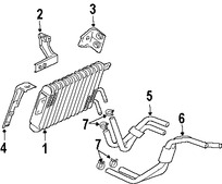 Foto de Manguera de Enfriado de Aceite Transmisin Automtica Original para Mitsubishi Endeavor Marca Mitsubishi Nmero de Parte MR967648