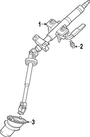 Foto de Columna de Direccion Original para Mitsubishi Endeavor Marca Mitsubishi Nmero de Parte MR569045