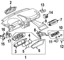 Foto de Lente de Panel de Instrumentos Original para Mitsubishi Endeavor Mitsubishi Galant Marca Mitsubishi Nmero de Parte MN162566