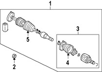 Foto de Kit Junta Homocinetica Original para Mitsubishi Endeavor Mitsubishi Galant Mitsubishi Eclipse Marca Mitsubishi Nmero de Parte MN156647