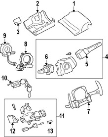 Foto de Interruptor Combinado Original para Mitsubishi Lancer Mitsubishi Outlander Marca Mitsubishi Nmero de Parte 8614A064