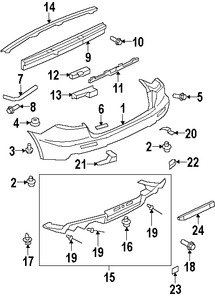 Foto de Absorbedor de impacto de gomaespuma del parachoque Original para Mitsubishi Lancer 2008 Marca Mitsubishi Nmero de Parte 6410B283